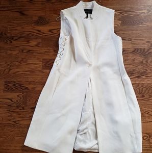 Jacket or a vest / caftan long and sleeveless